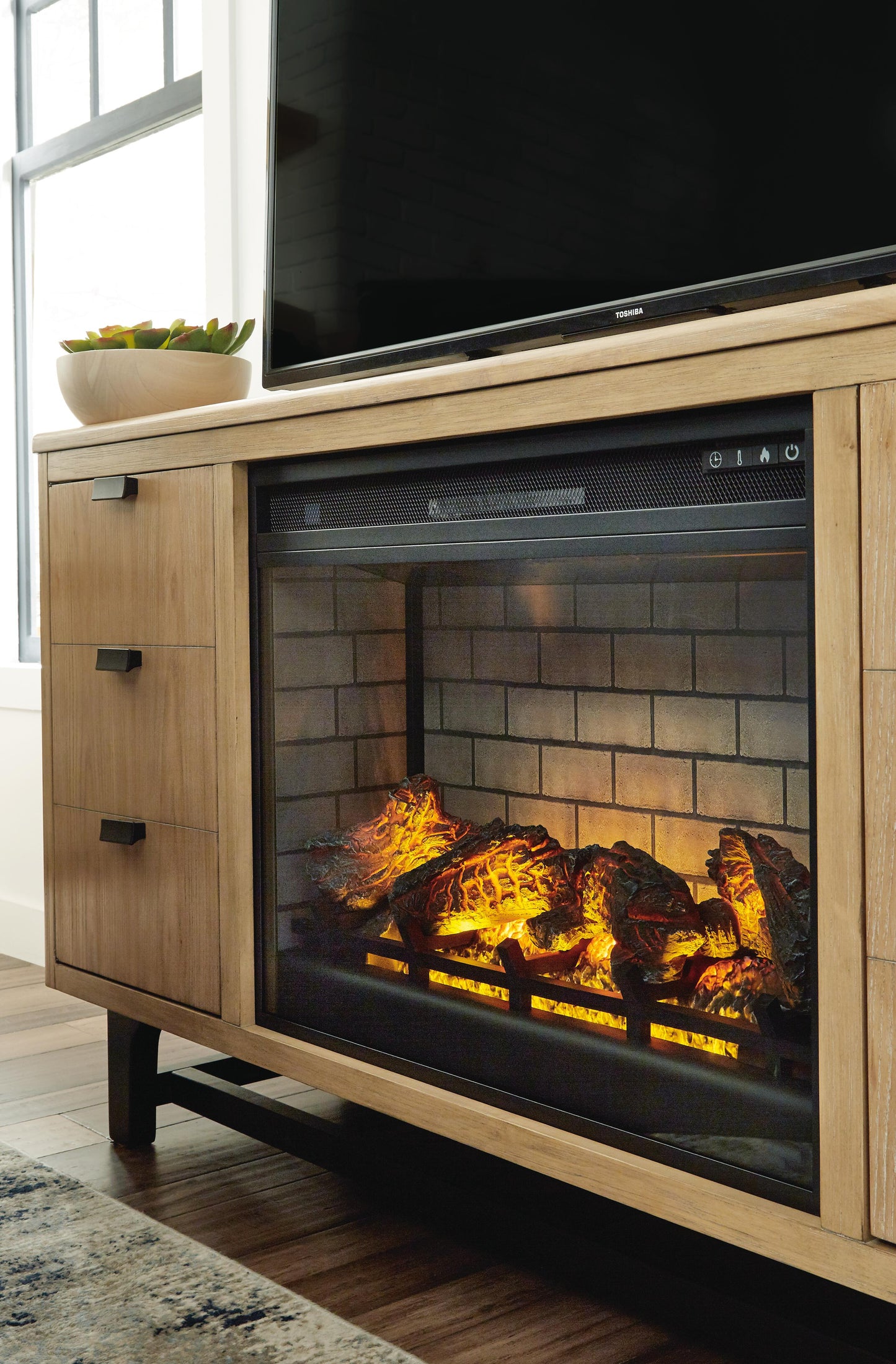 Entretenimiento de Accesorios Eléctrico Infrarrojo Chimenea Inserto