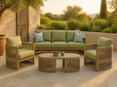 Vision Lane Outdoor Sofa + 2 Lounge Chairs + Coffee Table