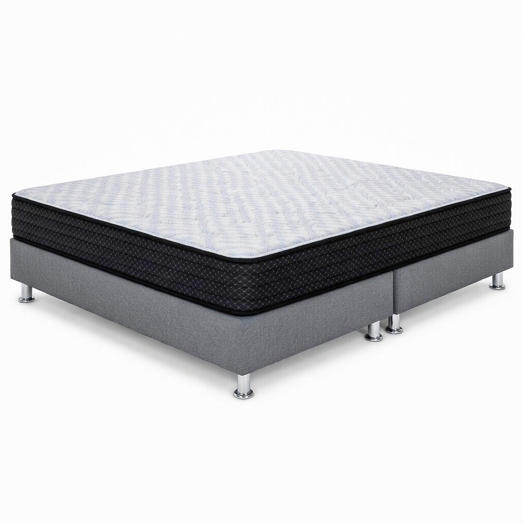 Combo Colchón Limited Edition Ultra Firme + Base cama colin gris hielo 2 piezas 140*190